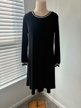 MSK Women's Black Athleisure Midi Dress